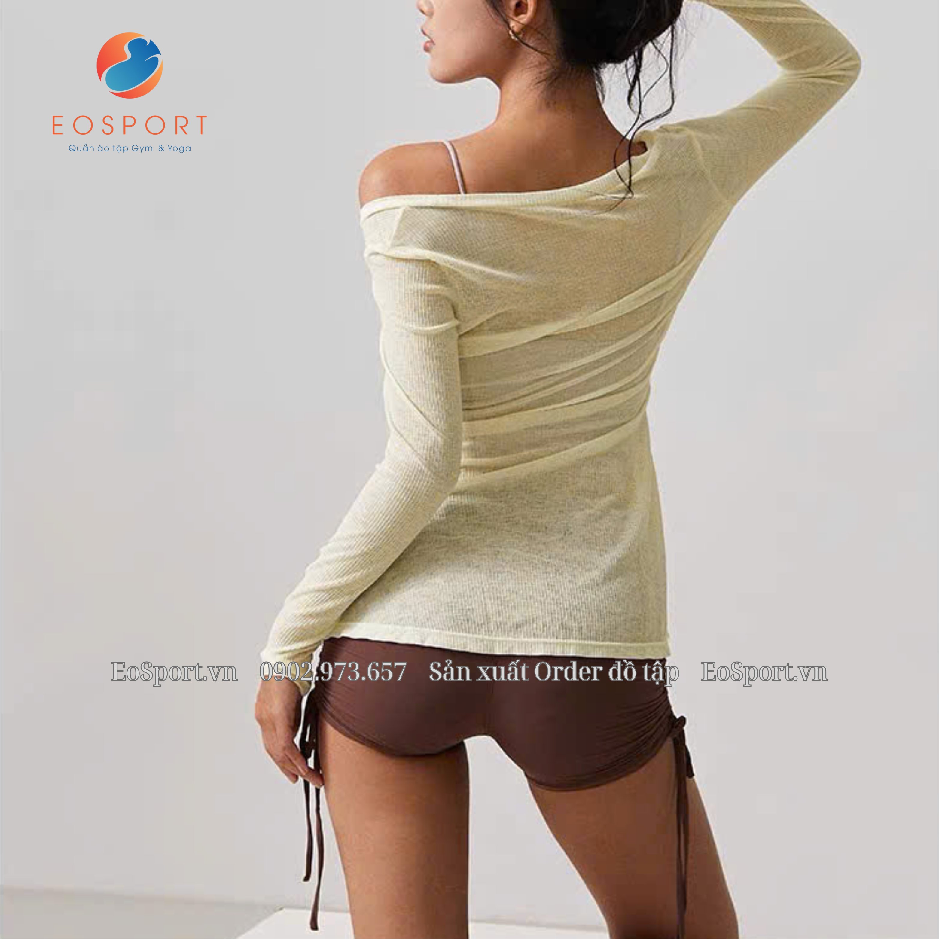 Áo Tank tay dài dây rút xinh EOSPORT