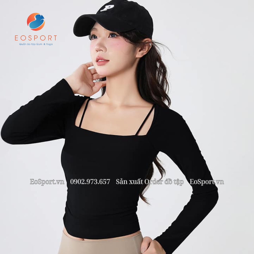 Áo tay dài phối tank màu tôn da - EOSPORT