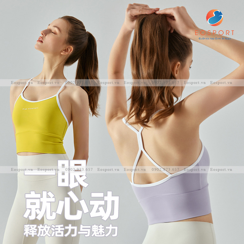 Áo Bra Gym Nữ Có Cổ Remake Aria
