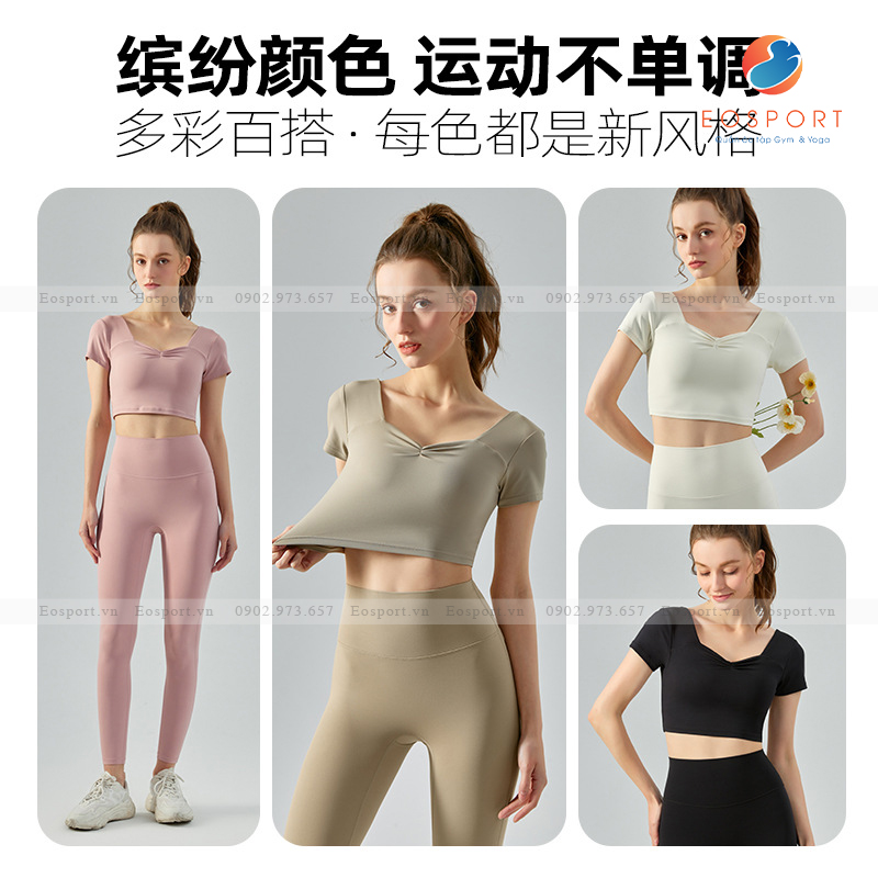 Áo Bra Gym Nữ Có Cổ Remake Aria