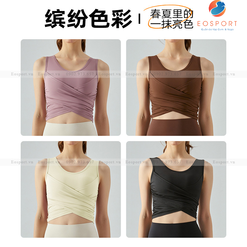 Áo Bra Gym Nữ Có Cổ Remake Aria