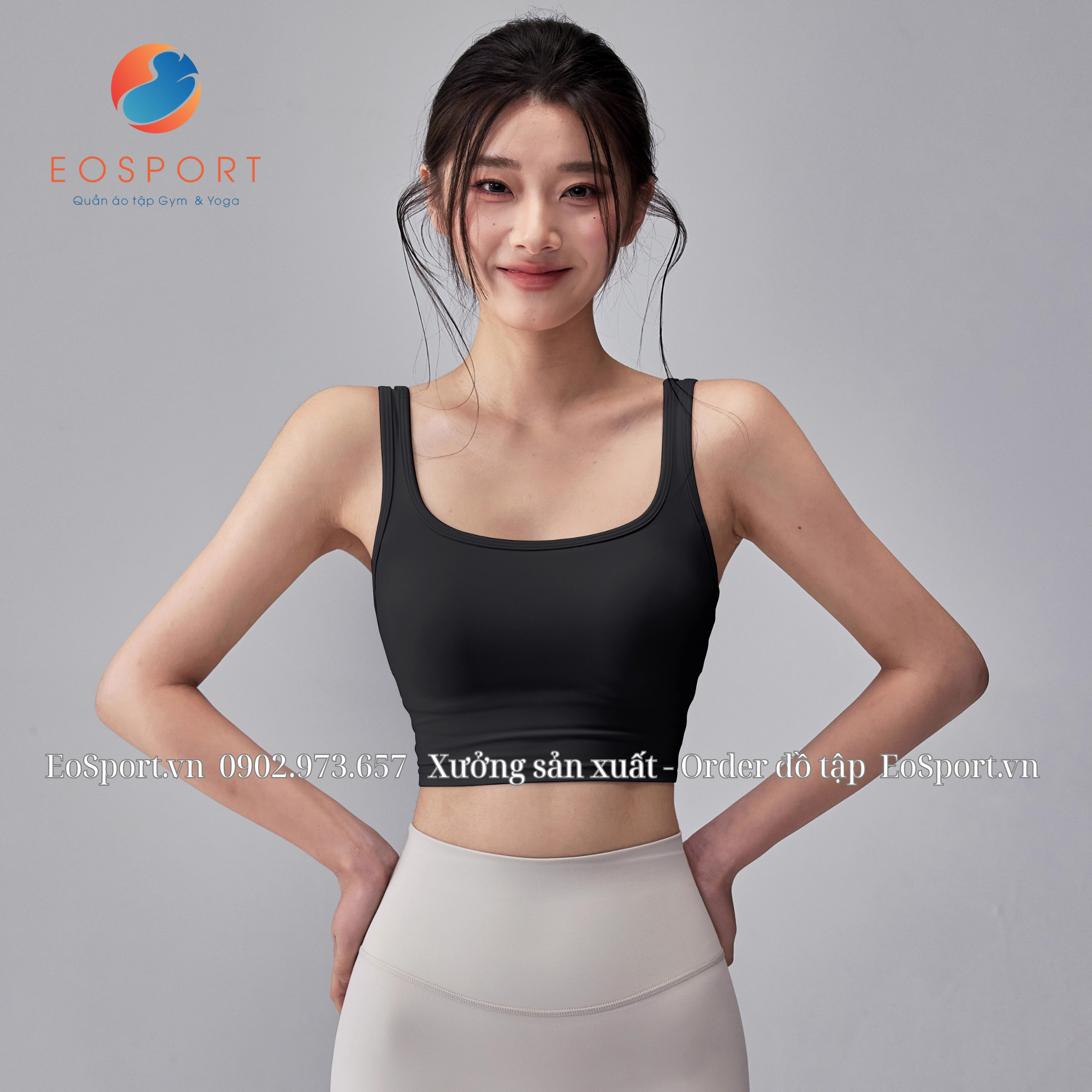 Áo Bra Thể Thao Hai Dây Ôm Lưng EOSPORT