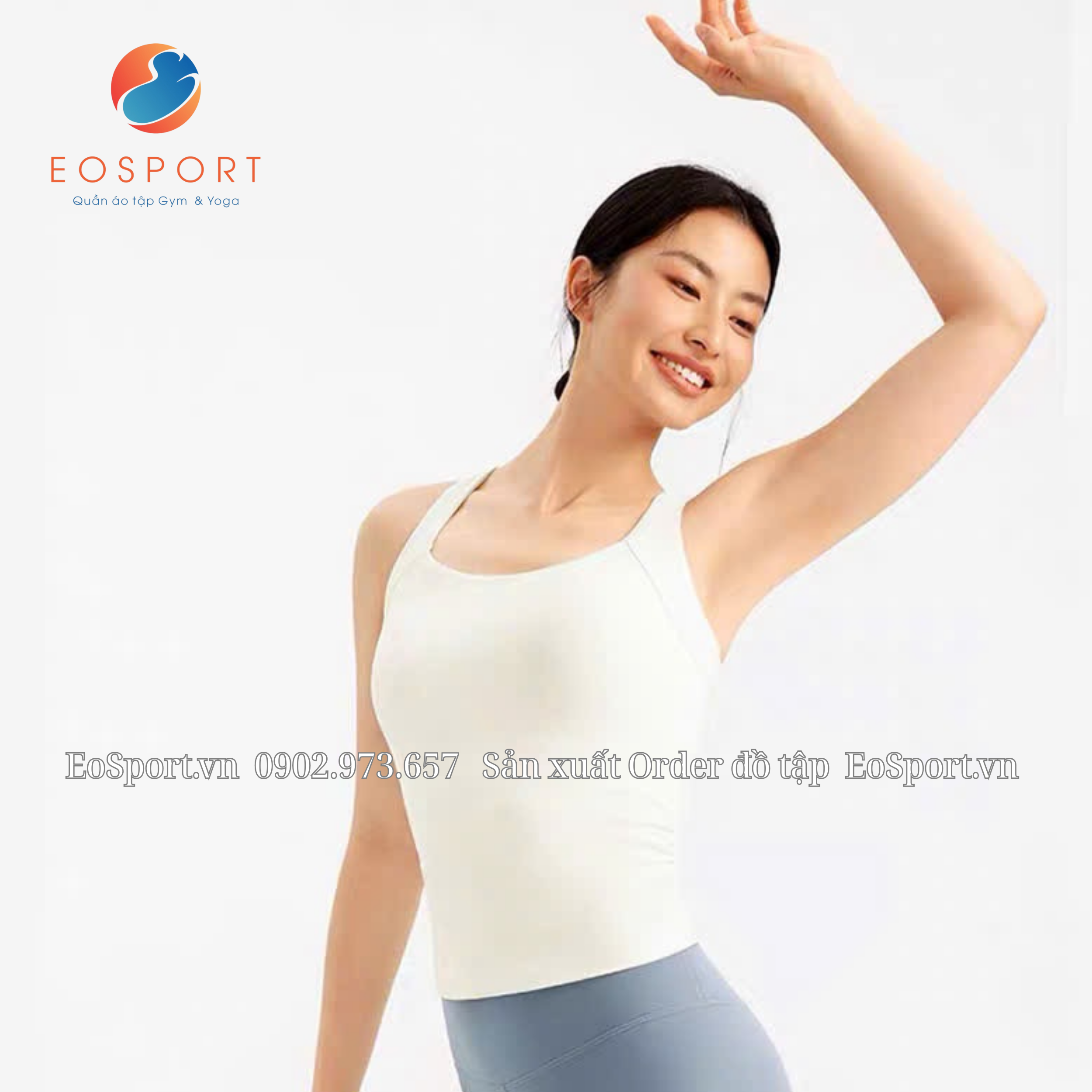 Áo hai dây basic ôm body- EO SPORT