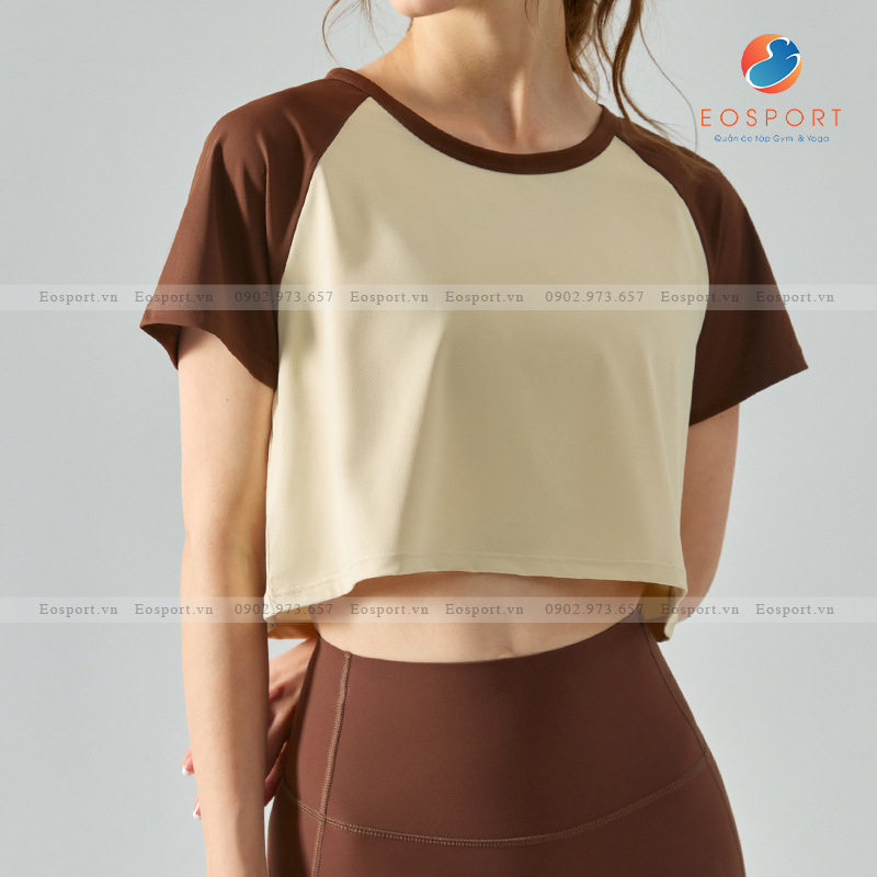 Áo Thun Thể Thao Tay Ngắn Đầu Tay Áo Raglan 