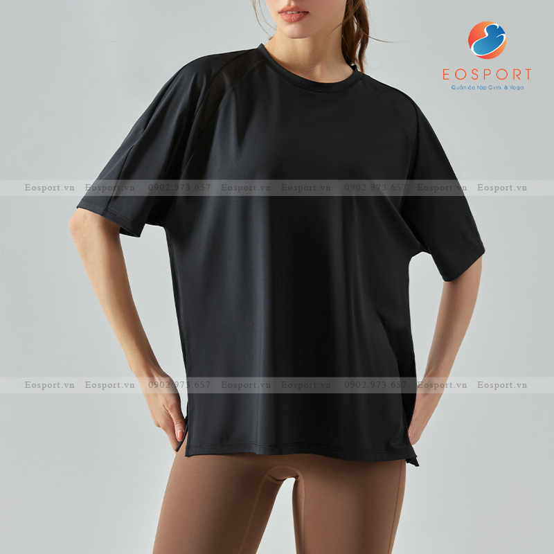 Áo Thun Thể Thao Tay Ngắn Có Viền