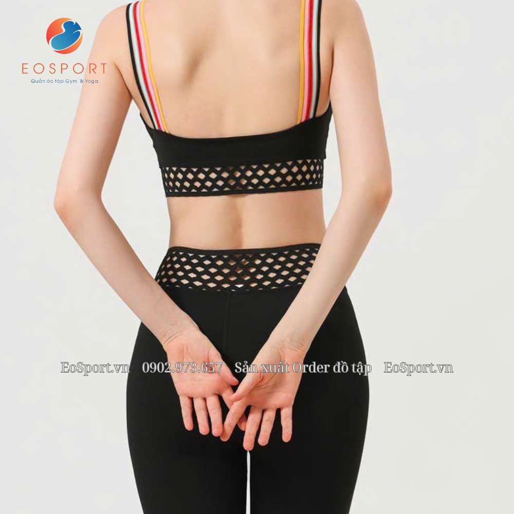   Bộ Yoga Legging Phối Quai Màu Nổi Bật - EO SPORT 