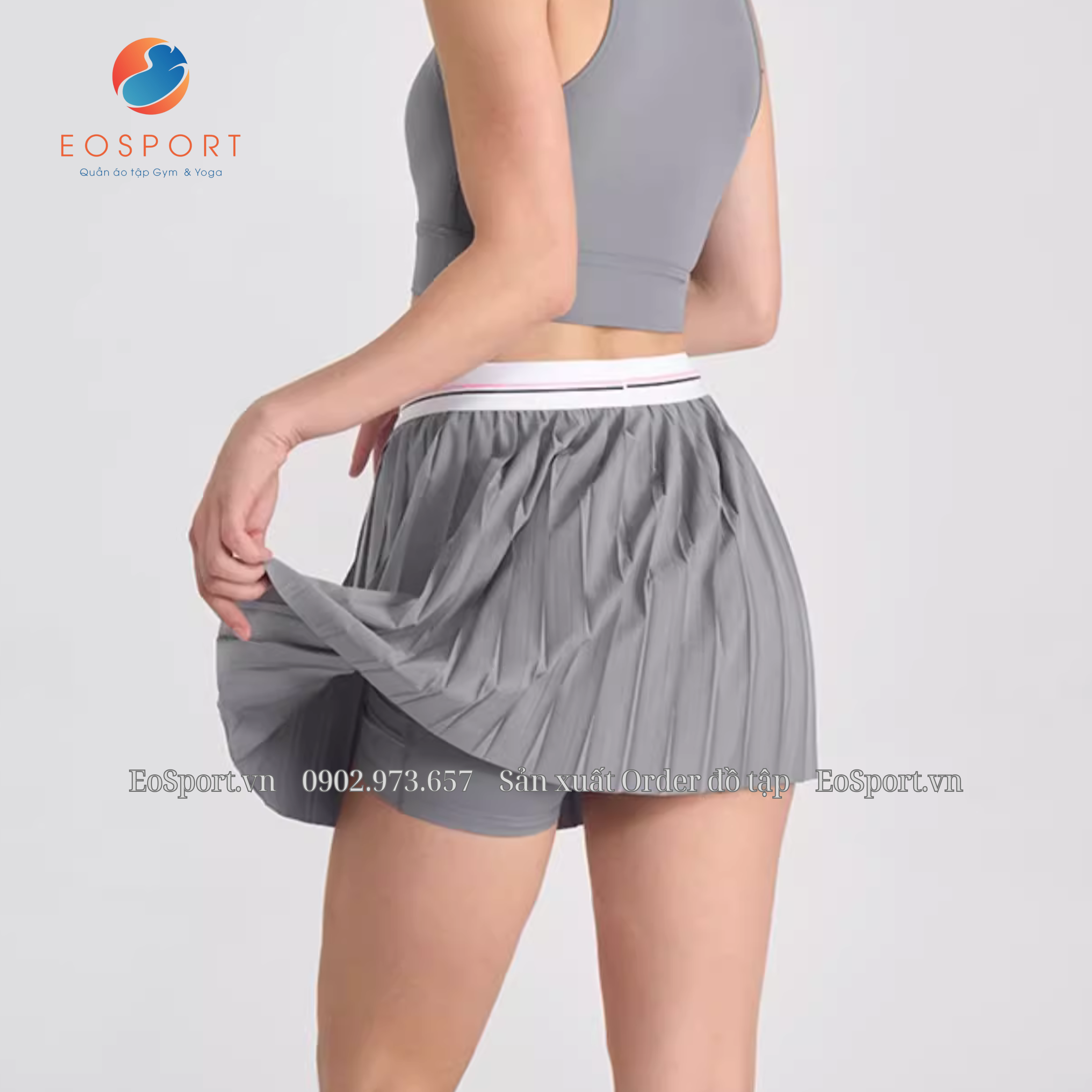 Chân váy thể thao 2 lớp hãng PomPeche - EOSPORT