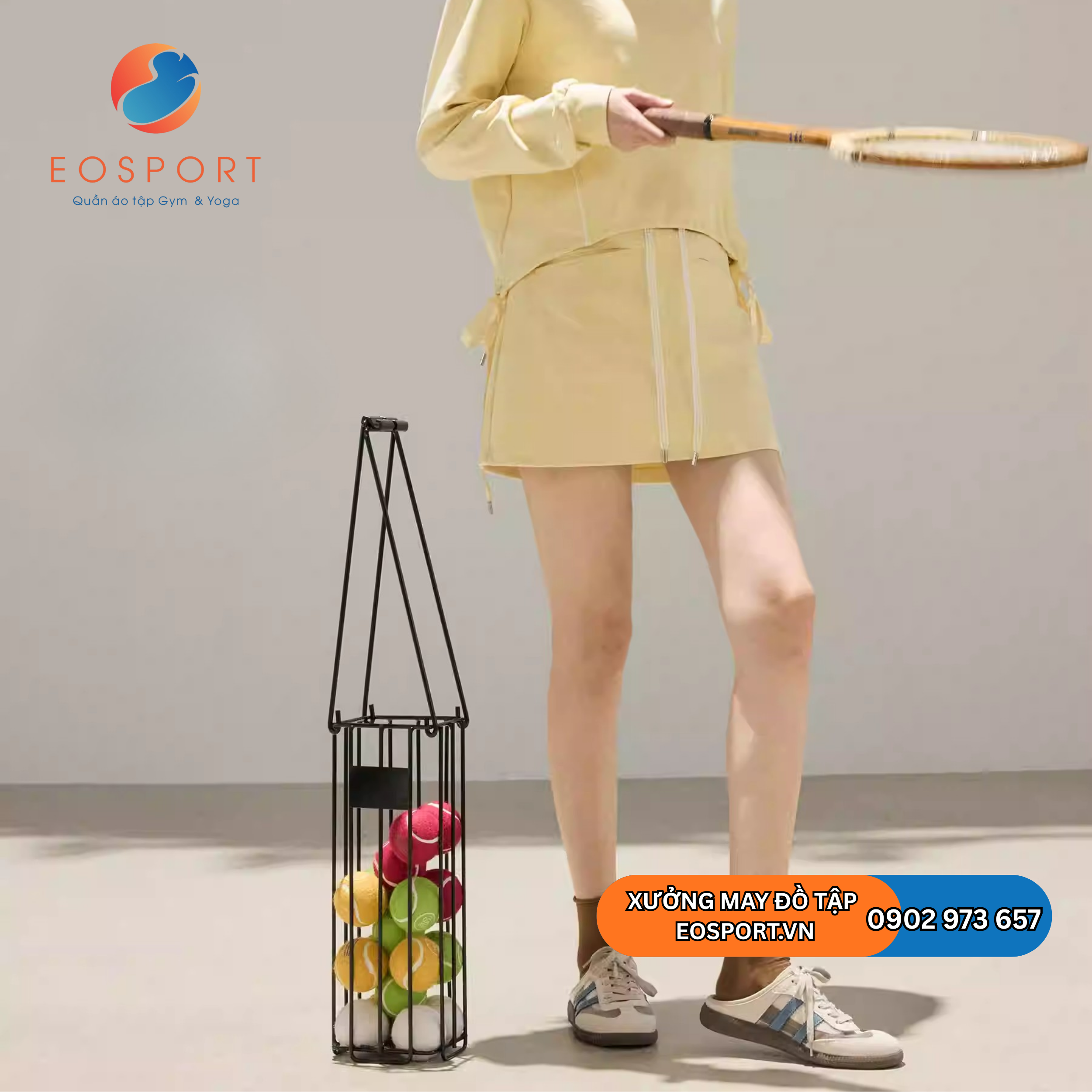 Chân Váy Tennis Lưng Chun Phong Cách Năng Động - EO SPORT
