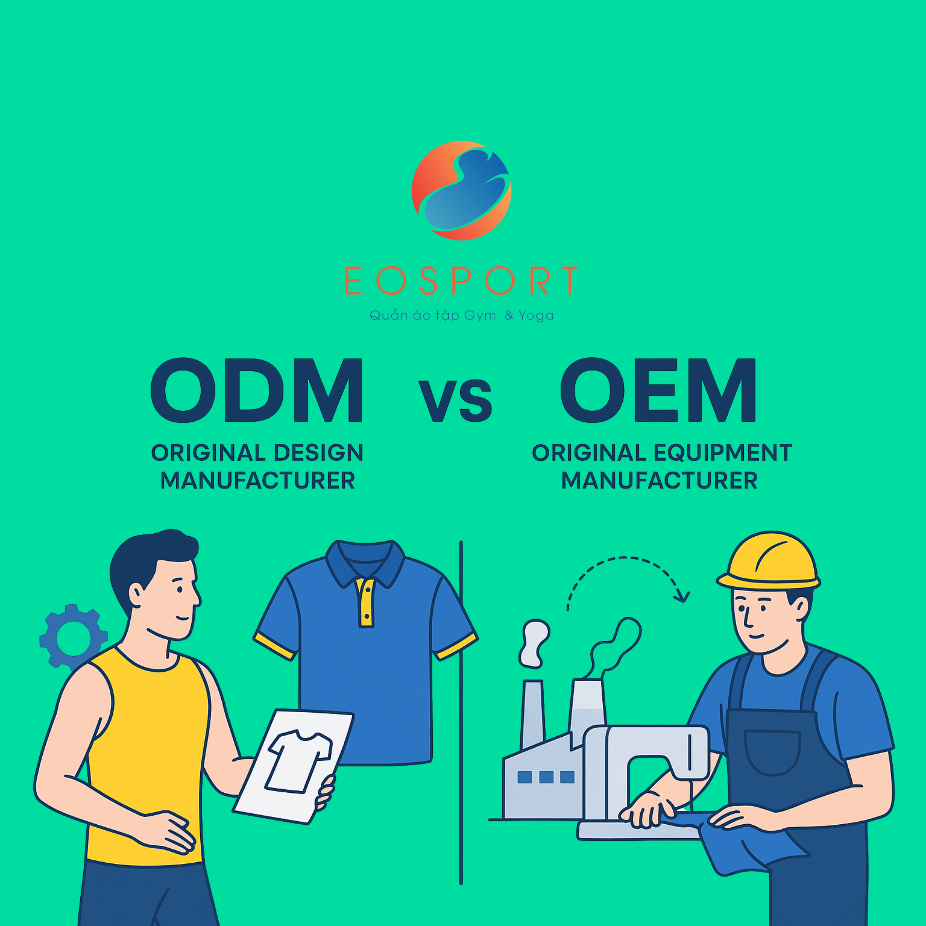 Gia Công ODM & OEM Đồ Thể Thao – Giải Pháp Sản Xuất Linh Hoạt Cho Thương Hiệu Hiện Đại