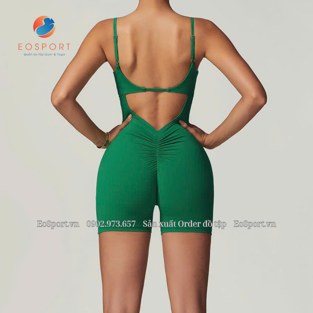Jumpsuit nhún Mông tập Gym Yoga - Order EO SPORT 