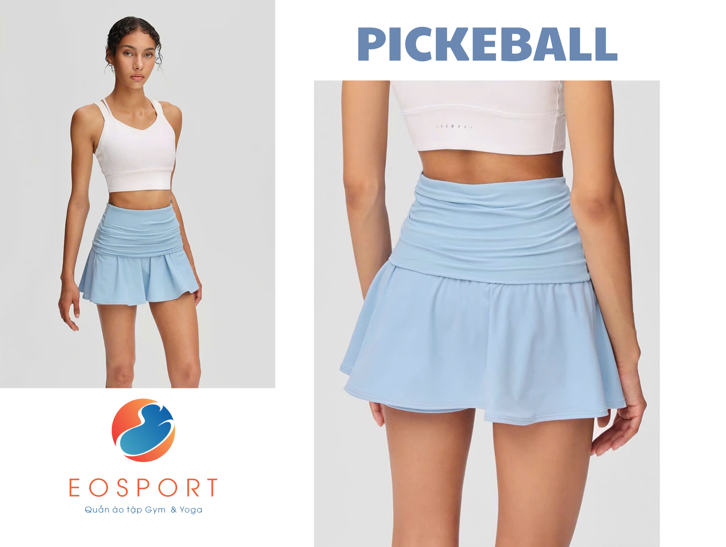 Chân Váy Pickleball – Xu Hướng Thời Trang Thể Thao Nữ | Xưởng May Eo Sport 