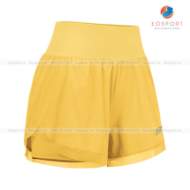Quần Short Thể Thao Nữ 2 Lớp Eo Sport