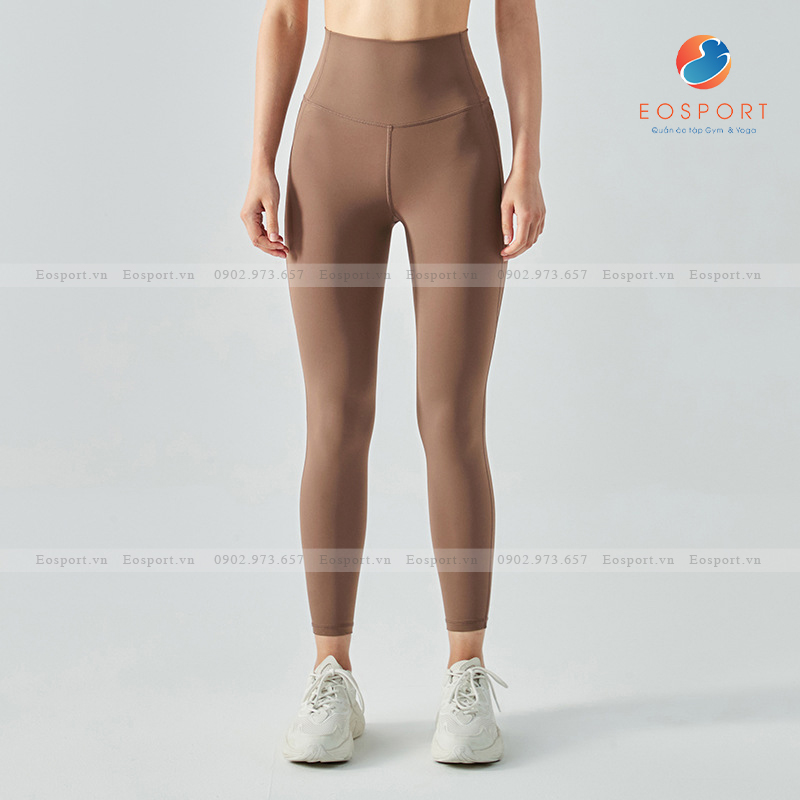Quần Leggings Cạp Cao Ôm Bụng Chất Siêu Đàn Hồi