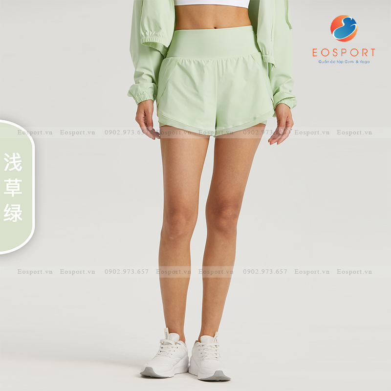Quần Short Thể Thao Nữ 2 Lớp