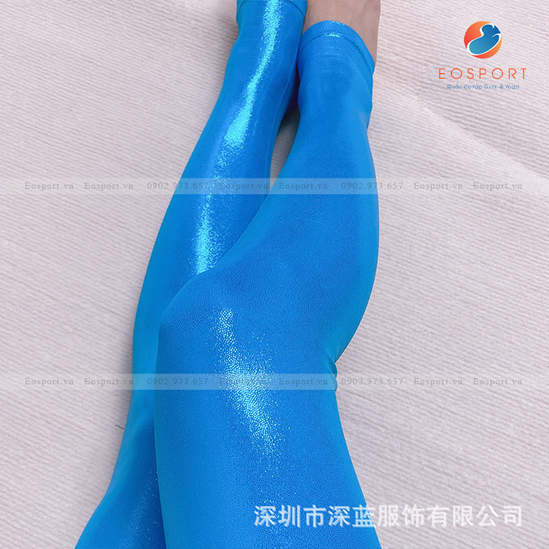 Quần Nhũ Legging Yoga Cao Cấp Thấm Hút Mồ Hôi Eo Sport