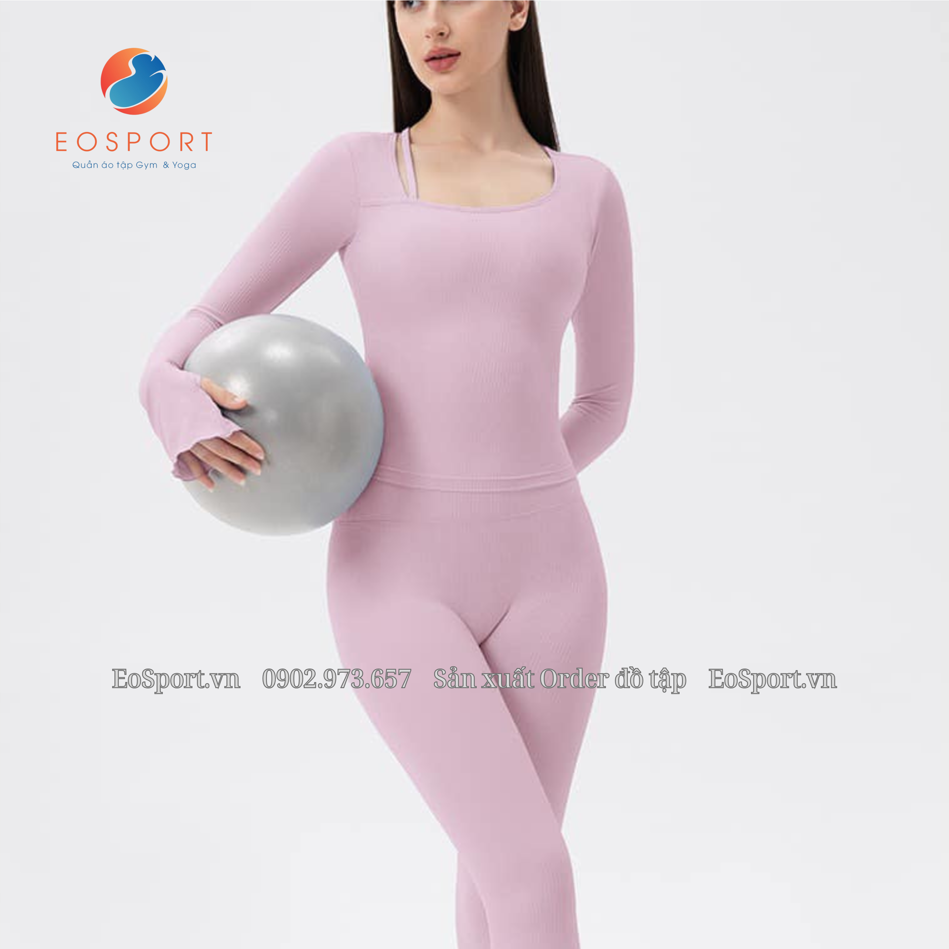 Set legging yoga gym dài mặc thu đông - EOSPORT