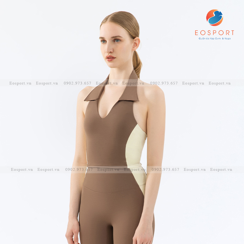 Sét Đùi Yoga Gym Bra Có Cổ Chất Liệu Cao Cấp