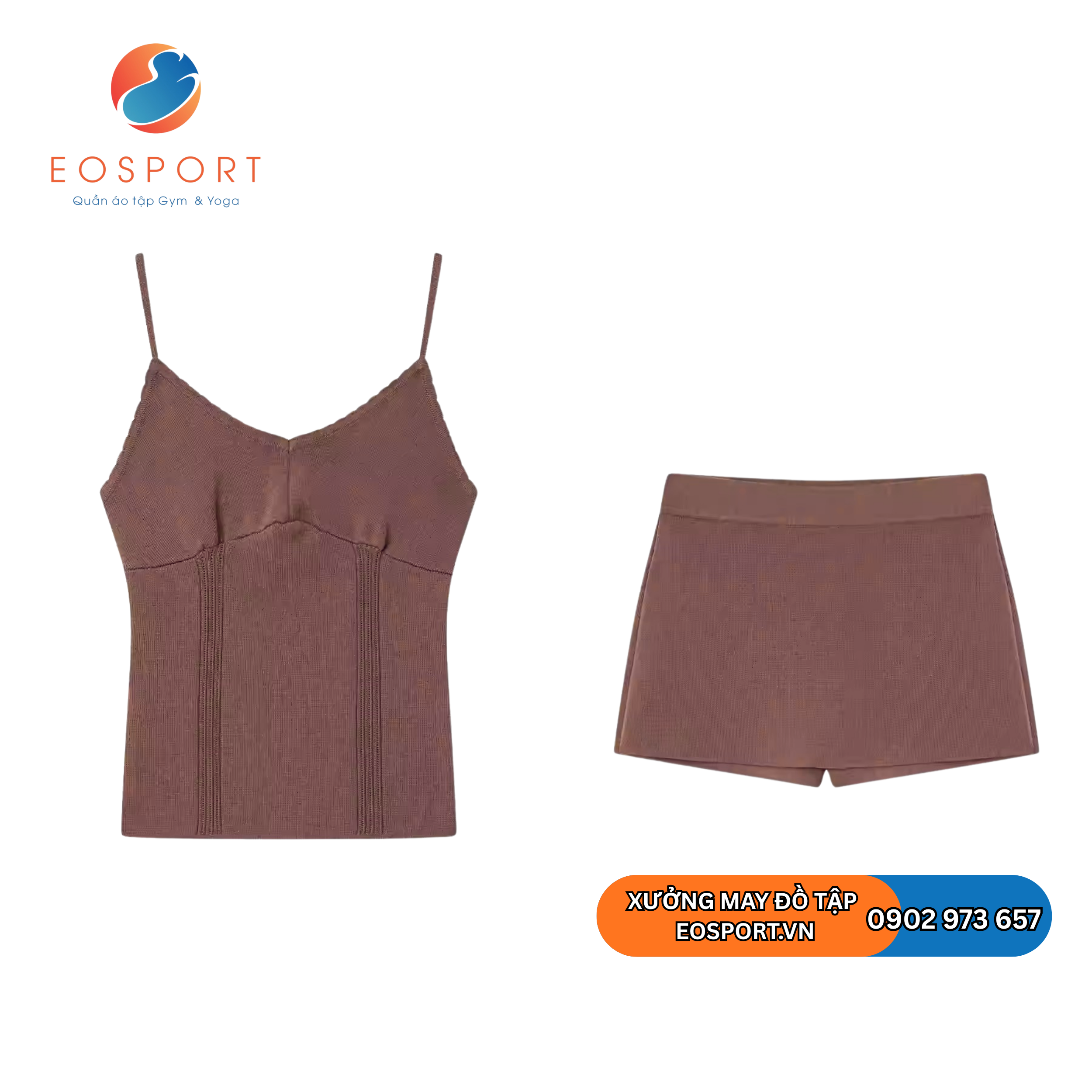 Set Váy Thể Thao Hai Dây Quần Giả Váy - EoSport