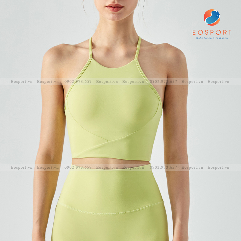 Sét Bộ Tập Yoga Áo Đẹp Lưng Treo Cổ