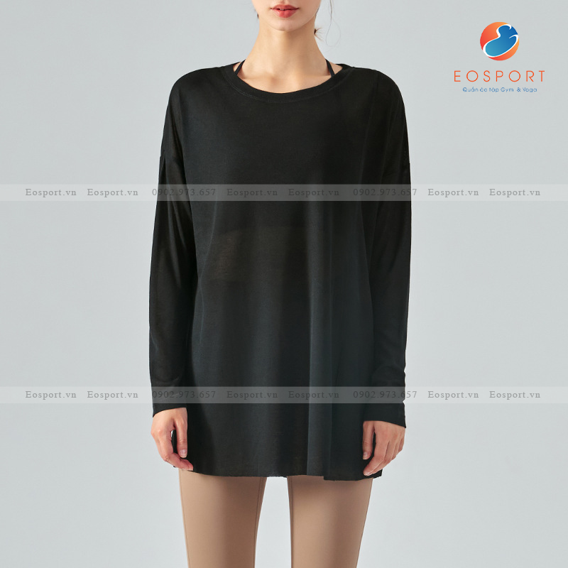 Áo Tank Tay Dài Xẻ Tà