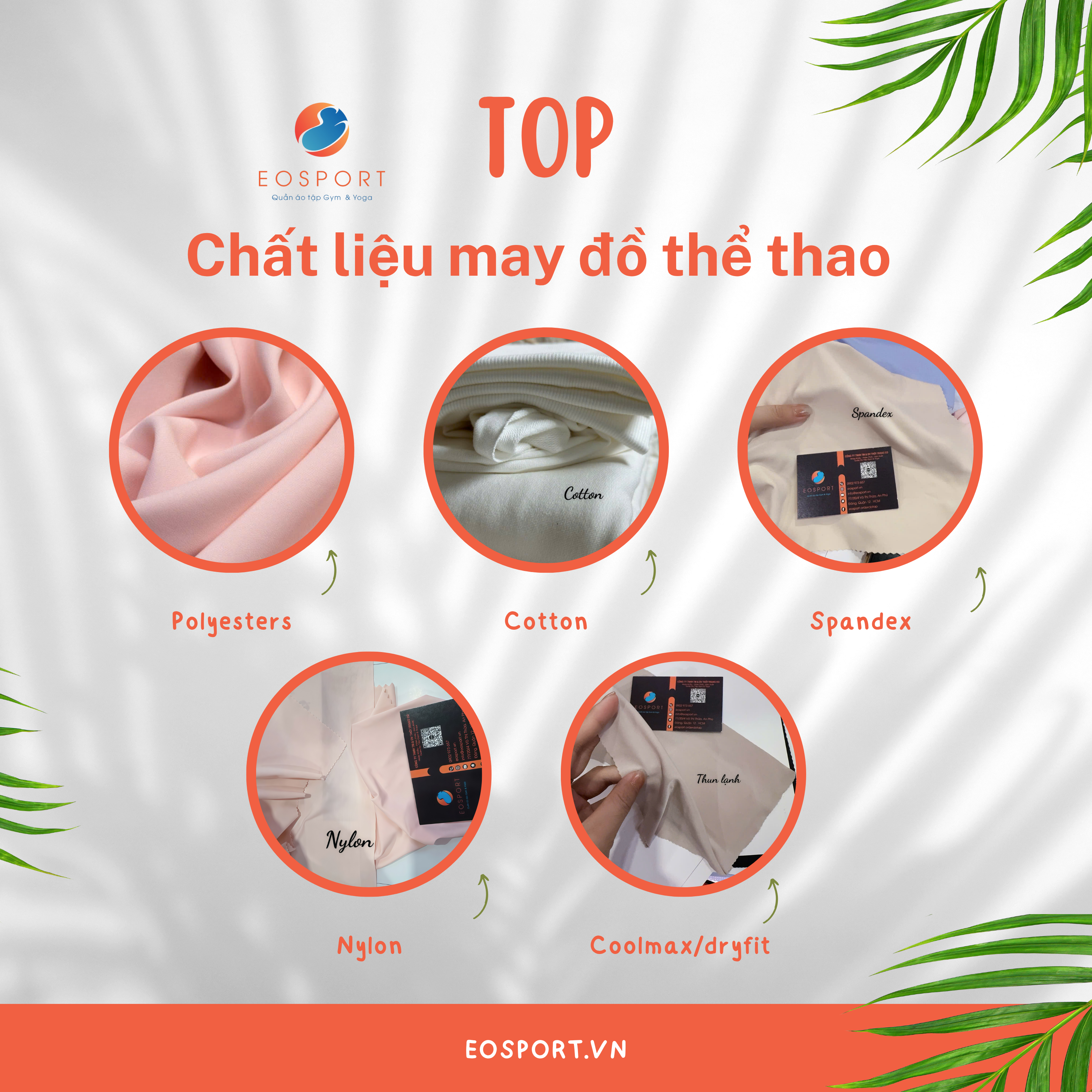Top Chất Liệu Vải May Đồ Thể Thao Tốt Nhất Cho Gym & Yoga – Bí Quyết Từ EO SPORT