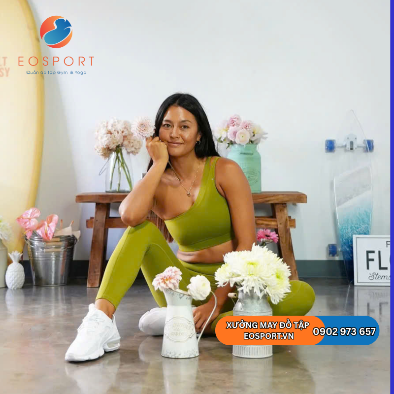Set Áo Lệch Vai Tập Yoga - EO SPORT