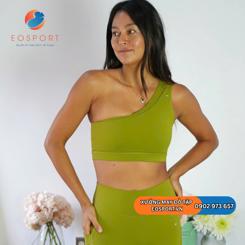 Set Áo Lệch Vai Tập Yoga - EO SPORT