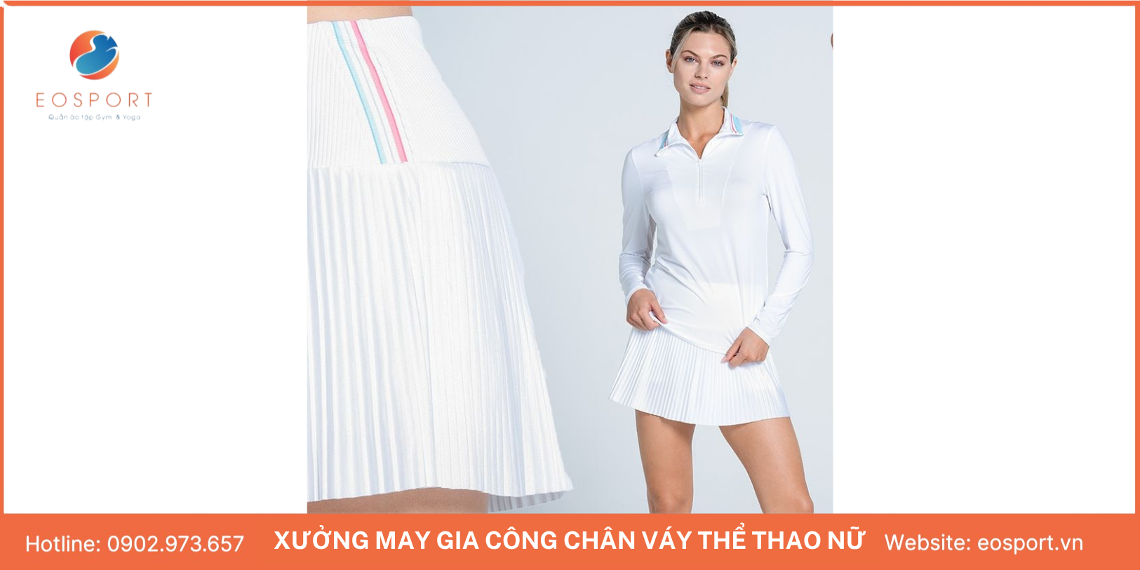 Váy Tennis xếp ly
