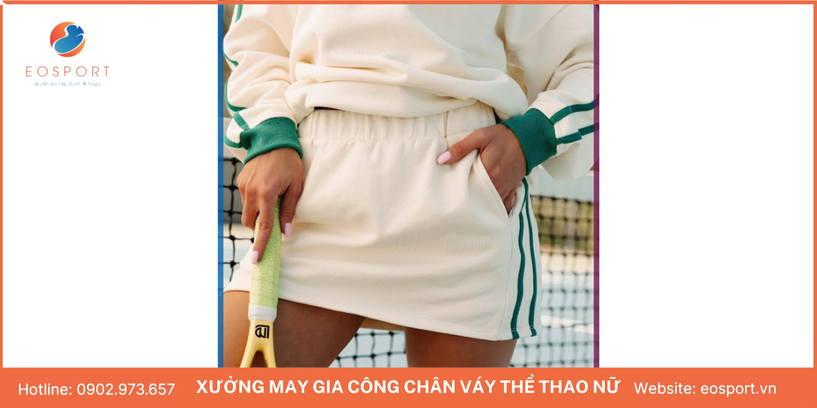 Chân váy thể thao dáng ôm