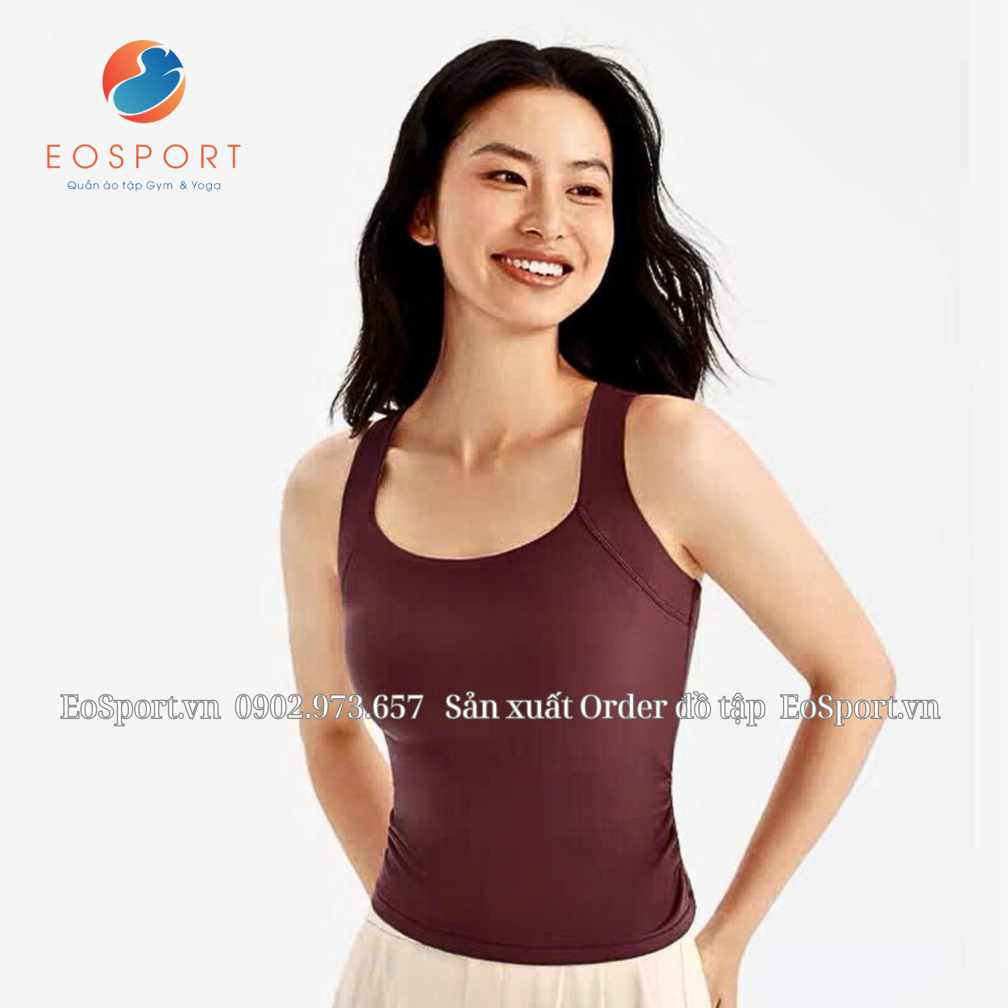 Áo hai dây basic ôm body- EO SPORT