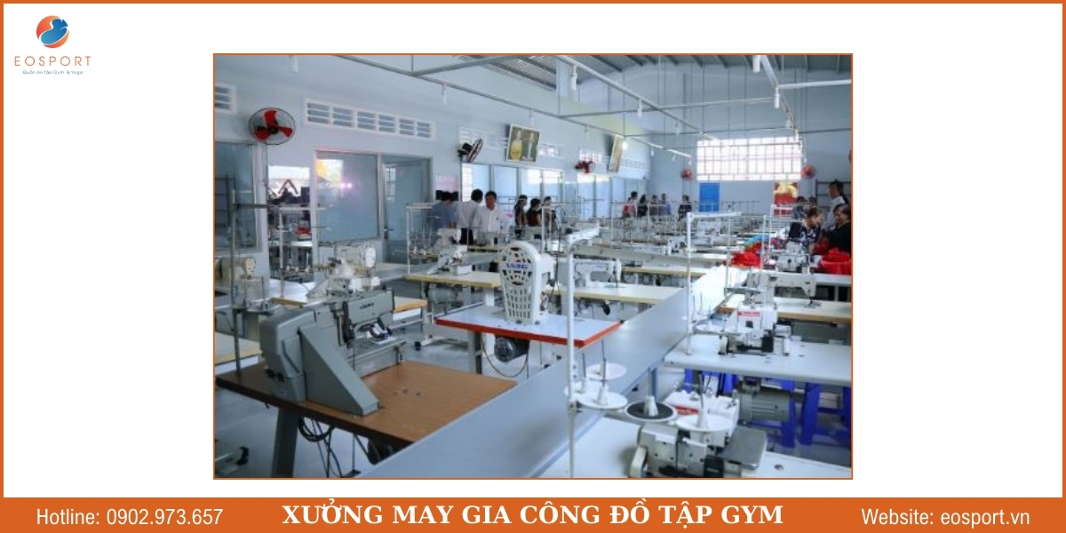 Dịch vụ may gia công đồ tập gym tại eosport 2