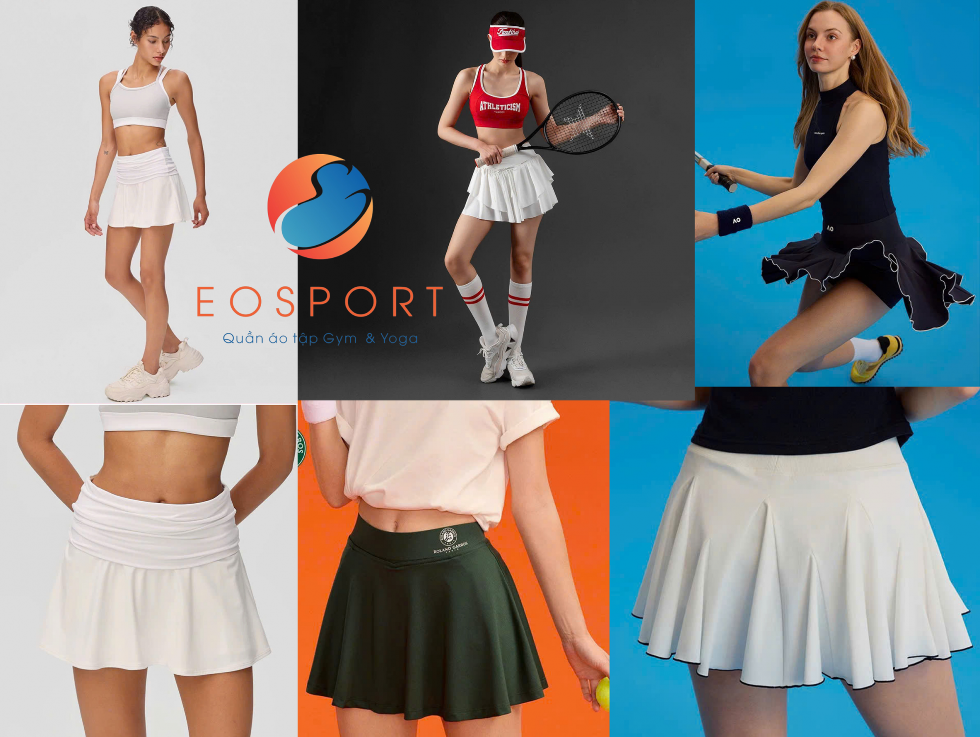 Một số mẫu chân váy Pickeball được ưu chuộng